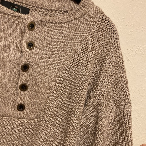 REDHEAD 1/4 Button Zip Henley Cotton Blend Pullover Fisherman Sweater Men’s L - Picture 10 of 16